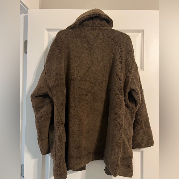 KOOLABURRA BY UGG Brown Sherpa Cardigan Size XL NWOT - Picture 2 of 5